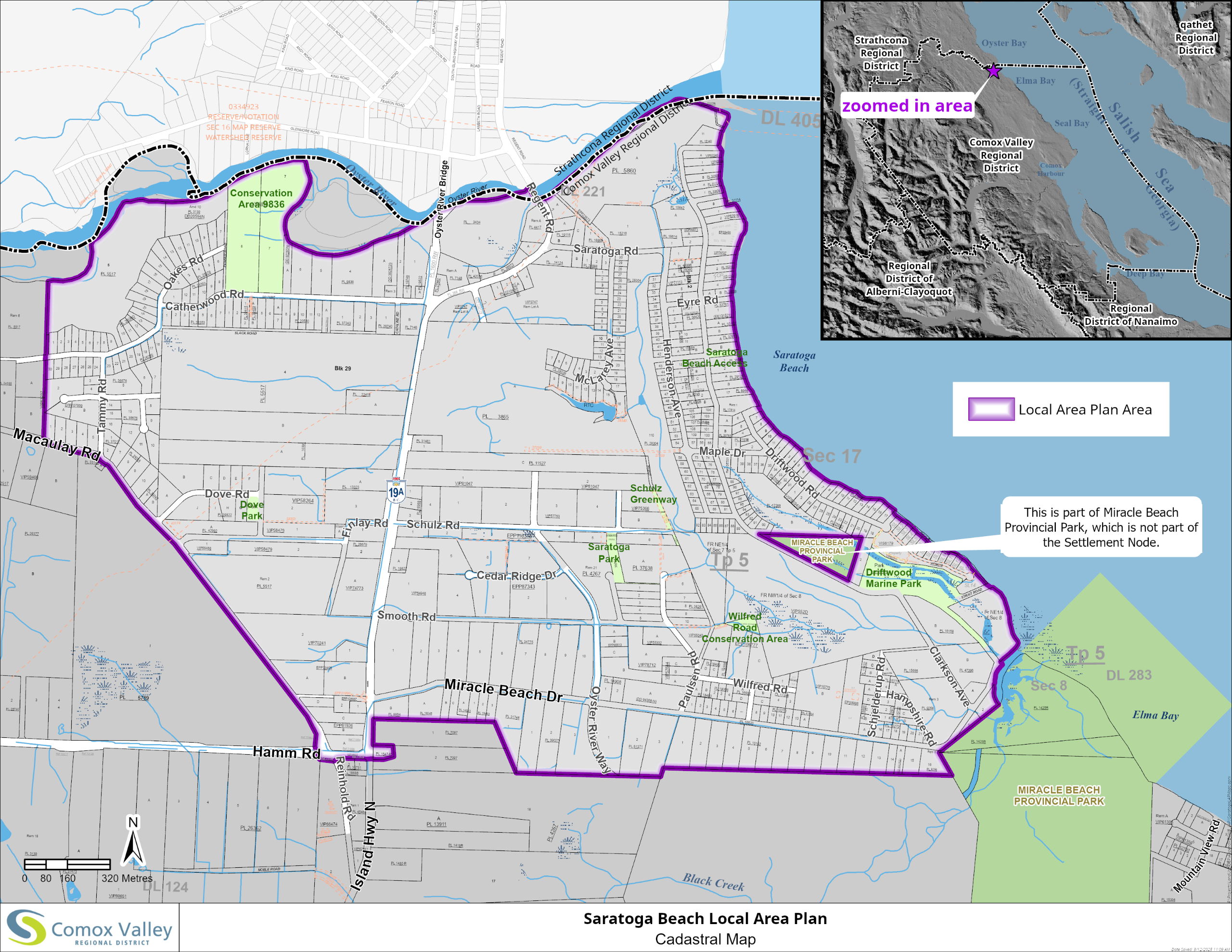 Map ​Saratoga Beach Local Area